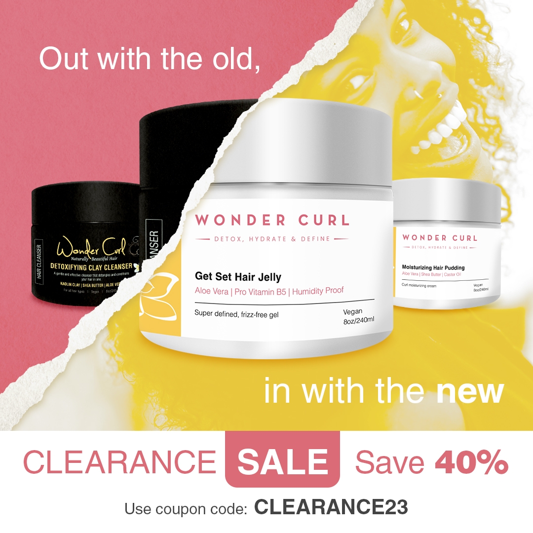 Wonder Curl natural haircare line clearance sale