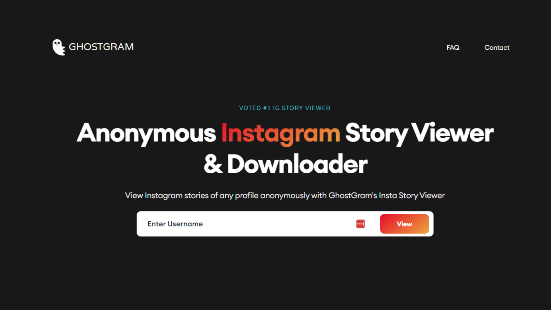 GhostGram  Anonymous Instagram Story Viewer