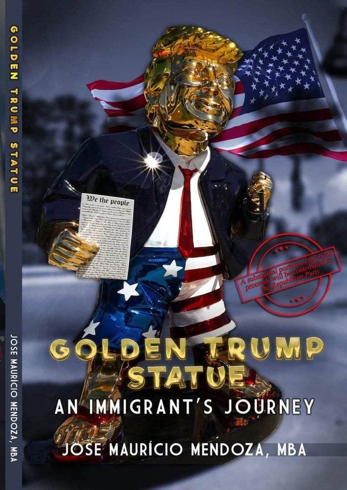 Golden Trump Statue book