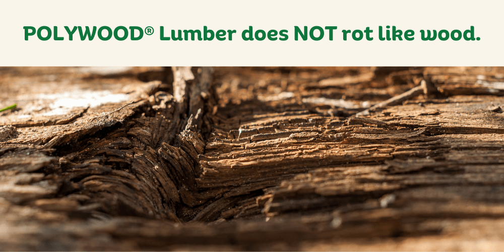 polywood lumber doesnt rot like wood