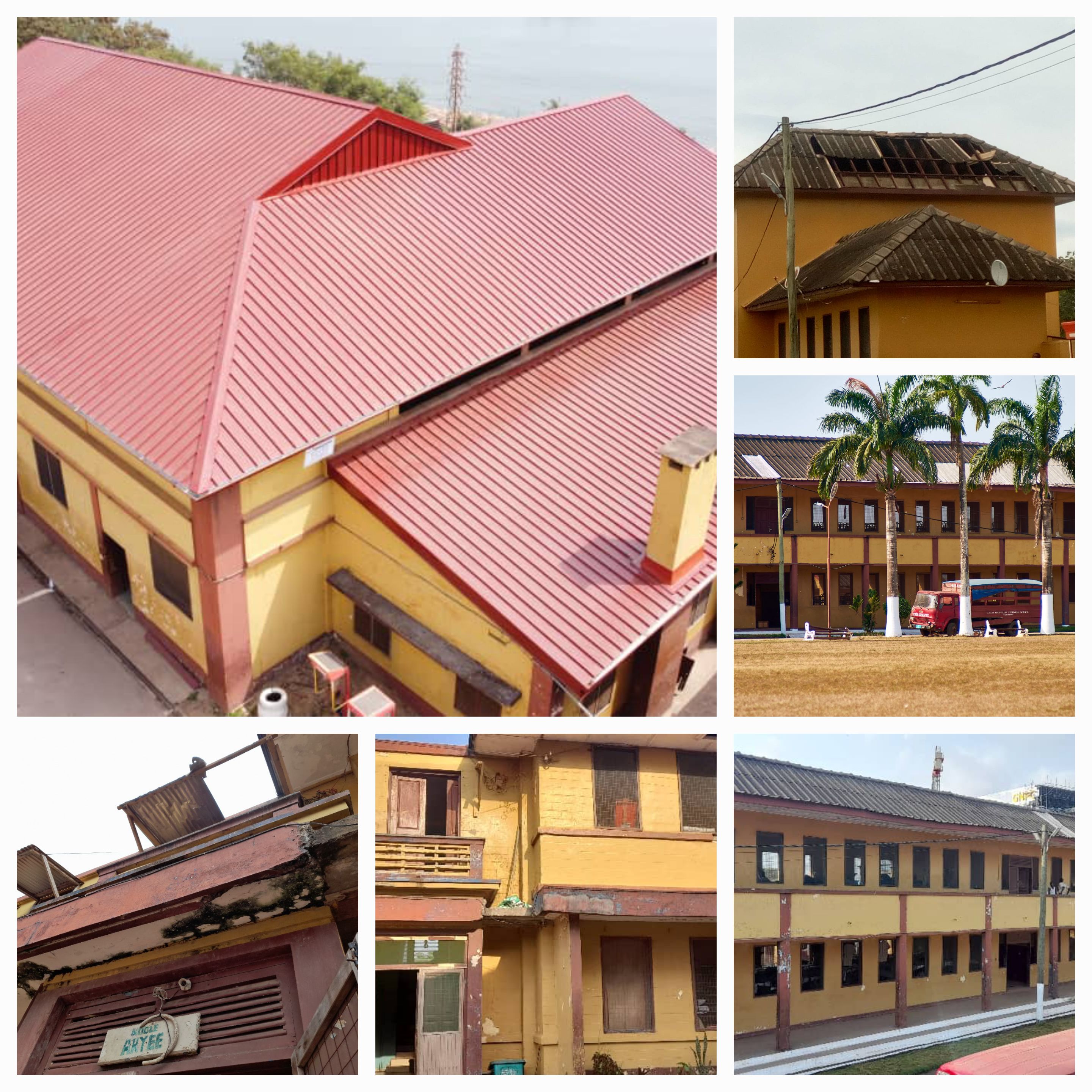 Ongoing roofing project at GSTS