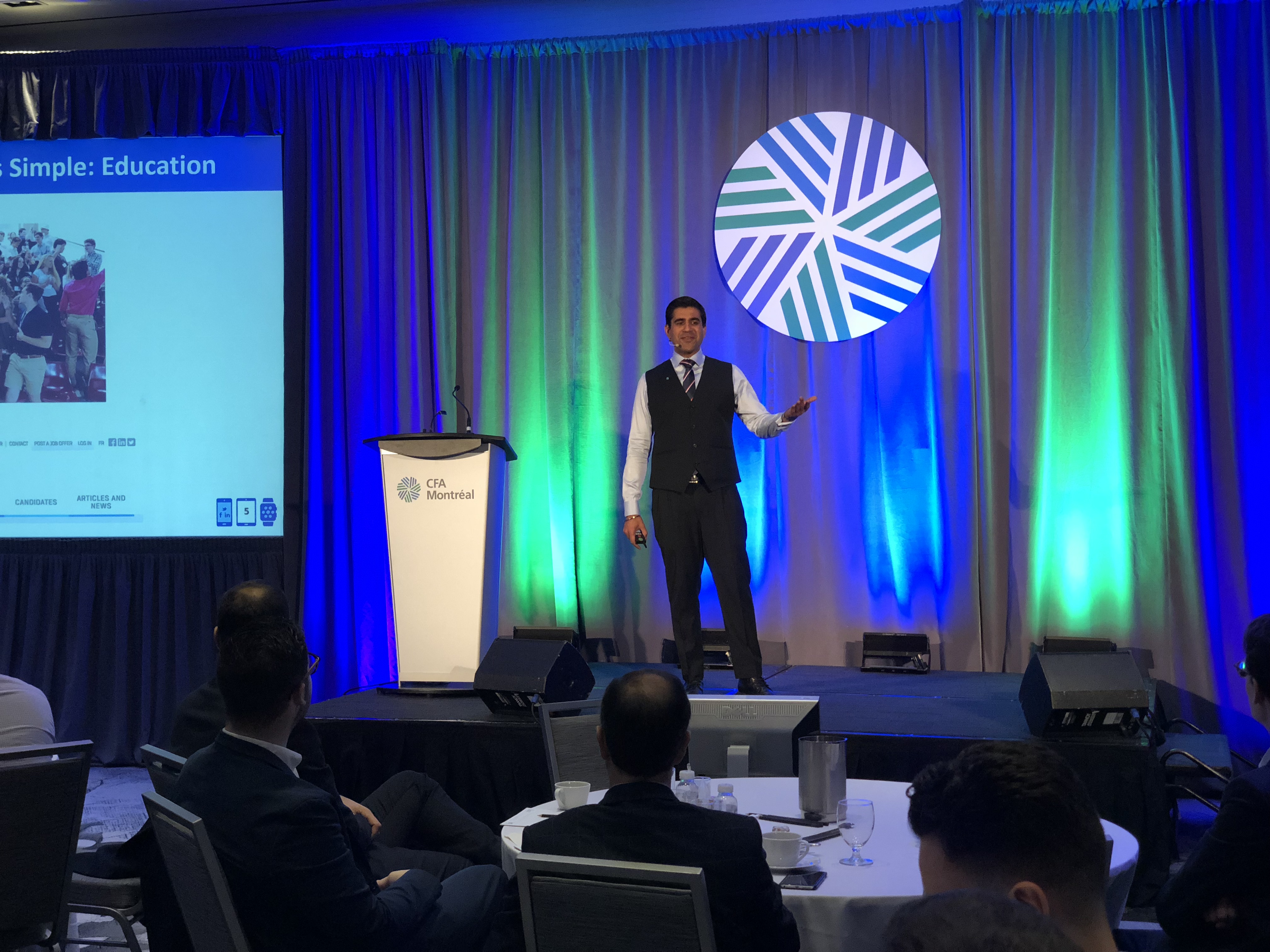 Sameer Somal at CFA Society Montreal