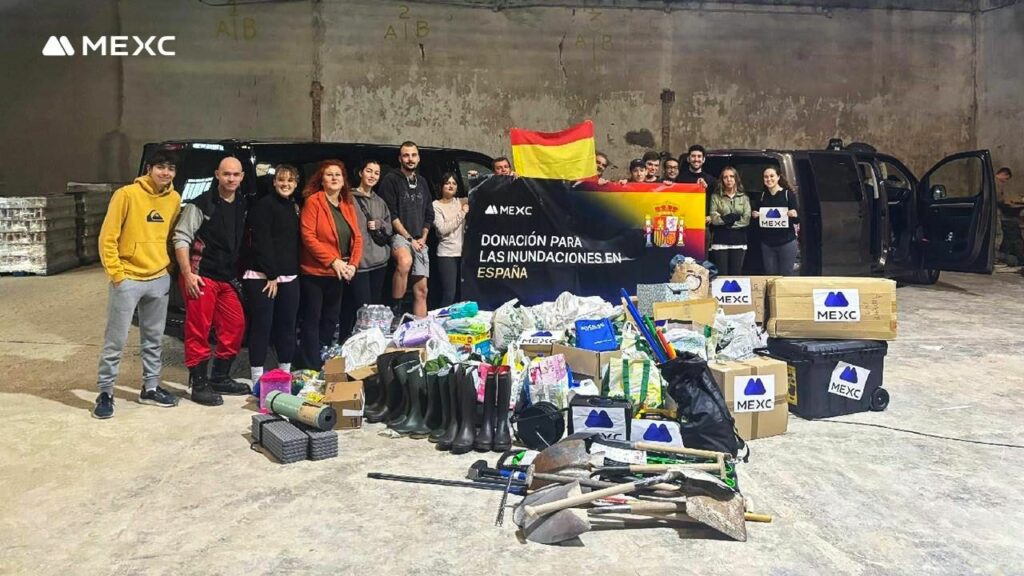 Floods in Spain: Crypto exchange MEXC donates €100,000 to support local relief and resilience 