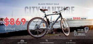 Black Friday: Save $880 on Vanpowers’ 35-pound City Vanture E-Bike