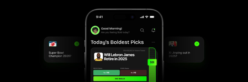 Bold: The New Prediction Market on Solana With Up To 100x Leverage